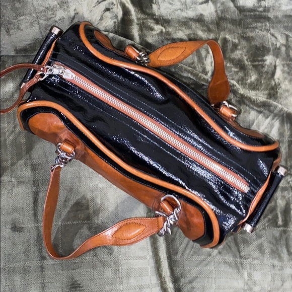 Balenciaga Two Toned Leather Embossed Satchel Bag - Picture 5 of 16